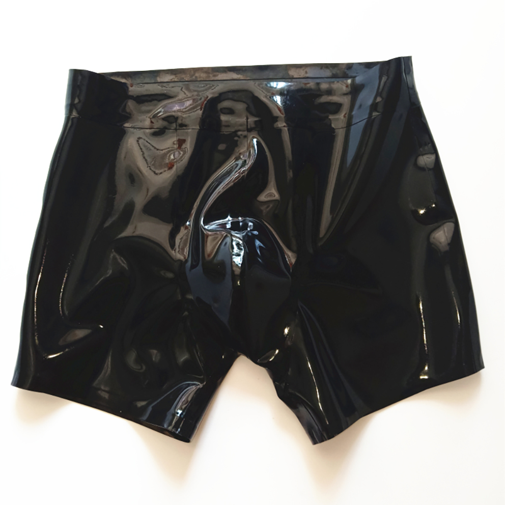 男性用のセクシーなラテックス製ボクサーパンツ,手作りのゴム製 - Boyshort Underwear のレビューと価格