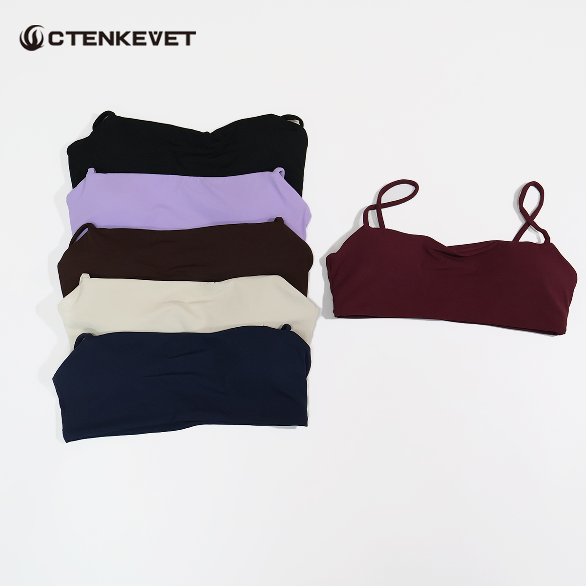 Ctenkevet 新しい夏用速乾ヨガブラ、女性用フィットネ - Push Up Bra Padded のレビューと価格